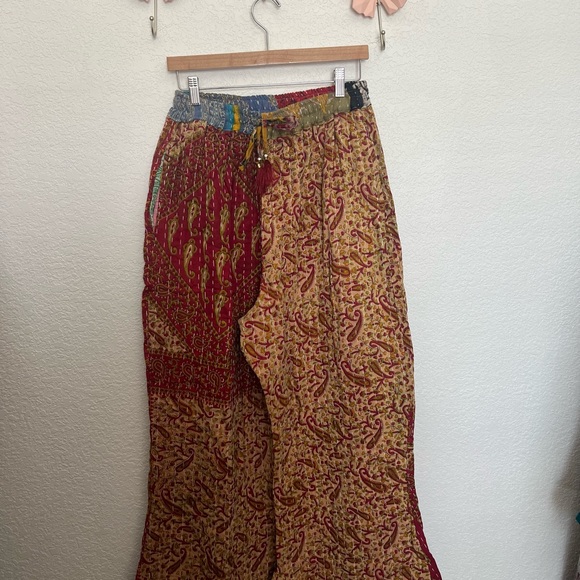 Pants - Kantha wide leg Pants